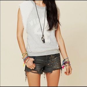 Free People studded shorts